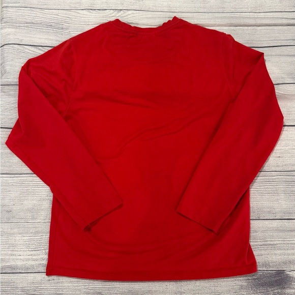 RIVELLI men Red Long Sleeve stretch Tee shirt/size M - Picture 4 of 8